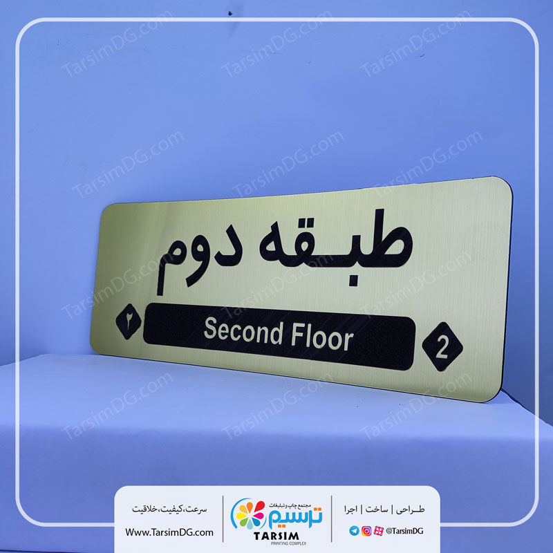 پلاک شماره طبقه