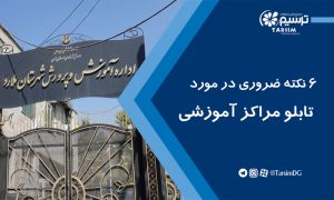 6 نکته ضروری در مورد تابلو مراکز آموزشی