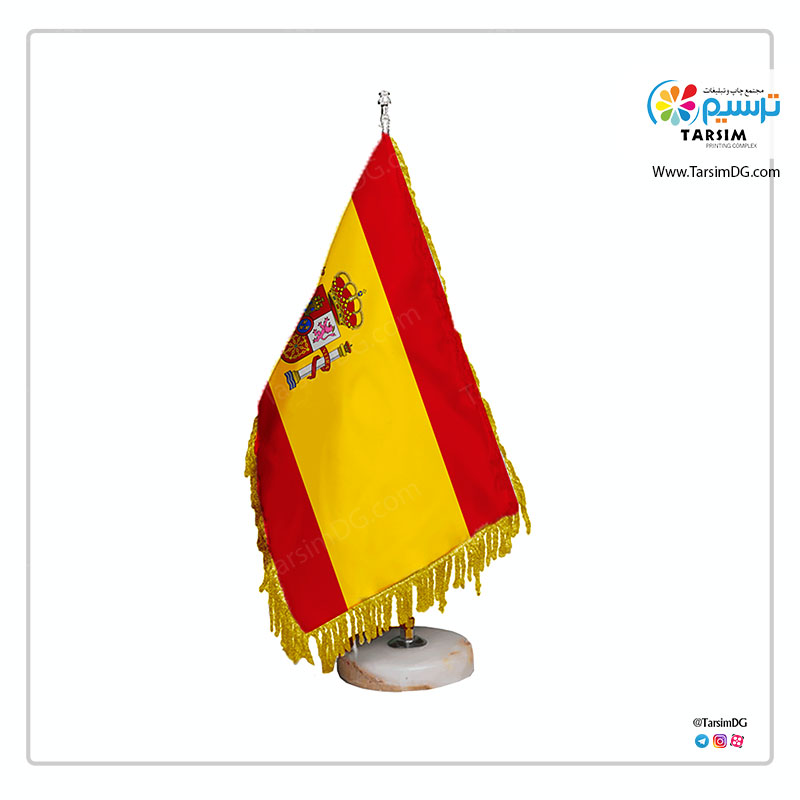 پرچم رومیزی اسپانیا