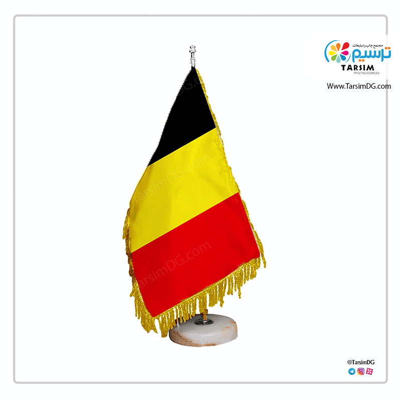 پرچم رومیزی بلژیک
