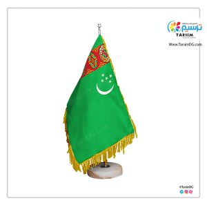 پرچم رومیزی ترکمنستان