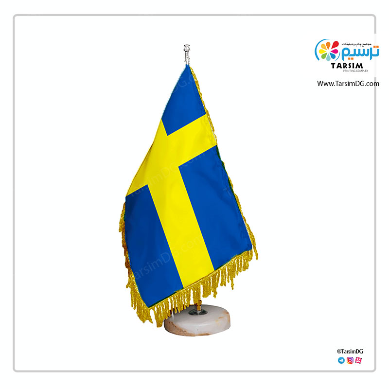 پرچم رومیزی سوئد