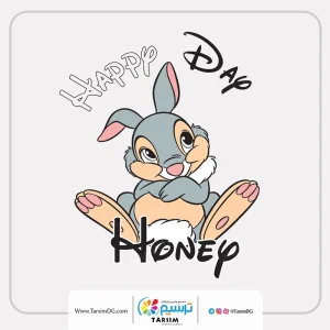 برچسب اتویی خرگوش