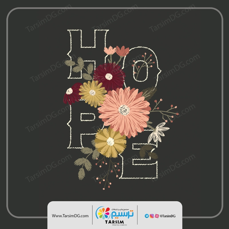 برچسب لباس گل