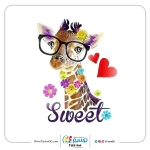 برچسب اتویی زرافه