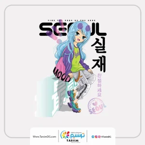 برچسب حرارتی لباس دخترانه