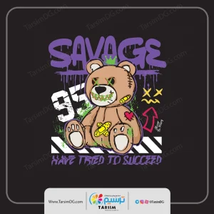 برچسب لباس خرسی