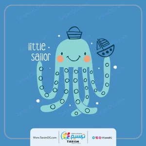 برچسب لباس هشت پا