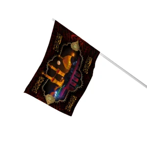 پرچم چوب دار طرح کربلا