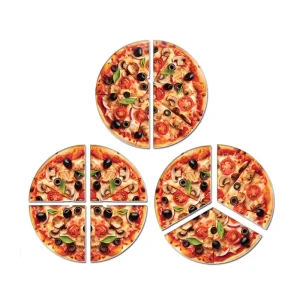 ابزار آموزش کسر ها در طرح پیتزا