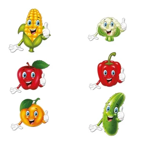 میوه های مگنتی پک کامل 6 عددی