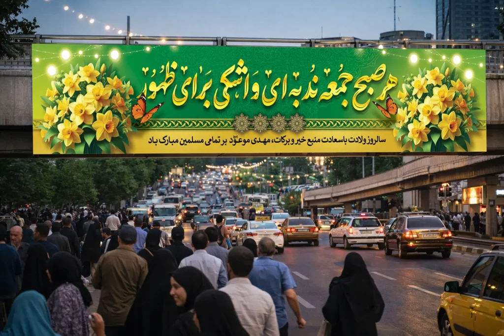 5 نمونه پوستر روز نیمه شعبان | ایدههای حرفهای طراحی مذهبی 1 پوستر روز نیمه شعبان