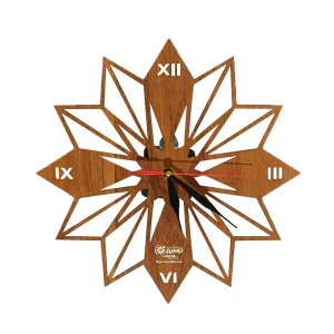 ساعت تبلیغاتی چوبی