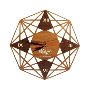 ساعت چوبی دیواری تبلیغاتی