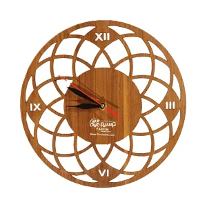 ساعت دیواری چوبی تبلیغاتی
