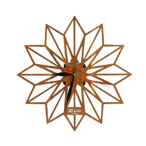 ساعت تبلیغاتی چوبی