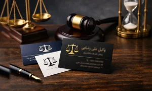 هدایای تبلیغاتی 8 نمونه کارت ویزیت وکالت