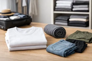 چگونه تیشرت را تا کنیم تا چروک نشود؟