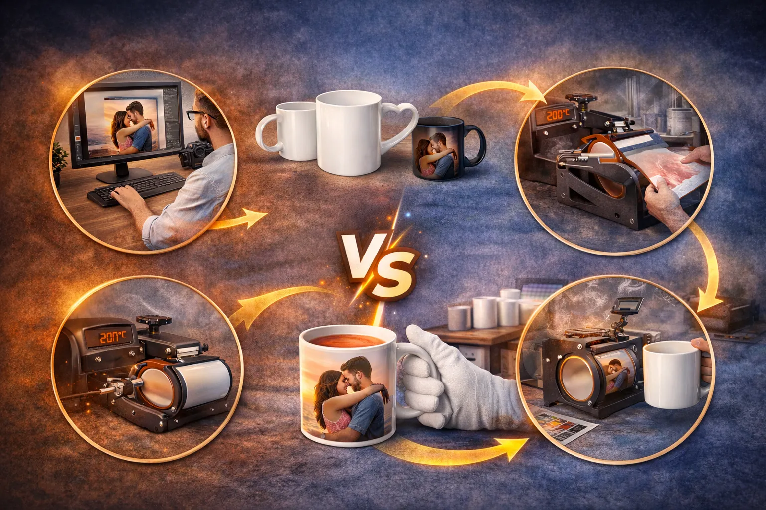 چاپ عکس روی لیوان چگونه انجام میشود؟ راهنمای کامل سفارش 2 مراحل چاپ عکس روی لیوان