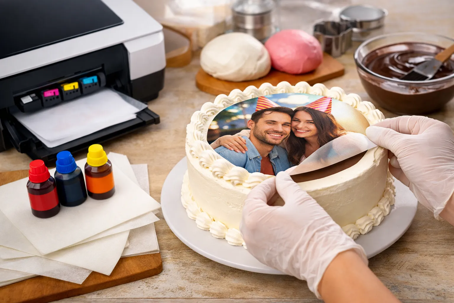 چاپ عکس روی کیک