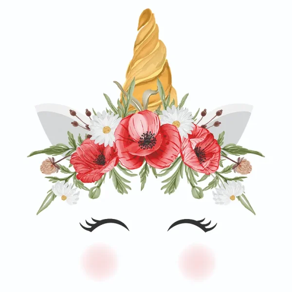 برچسب حرارتی طرح یونیکورن