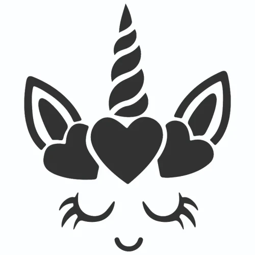 برچسب حرارتی طرح یونیکورن