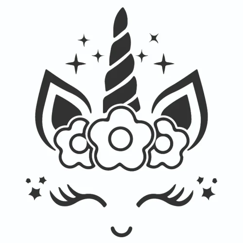 برچسب حرارتی طرح یونیکورن