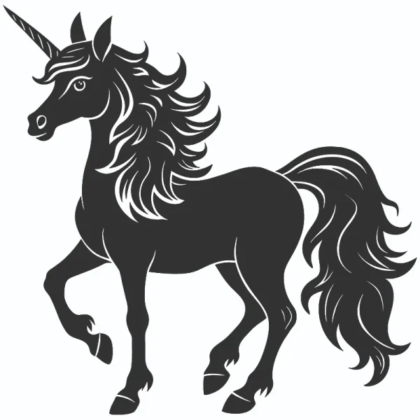 برچسب حرارتی طرح یونیکورن