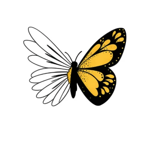برچسب حرارتی طرح پروانه