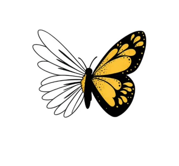 برچسب حرارتی طرح پروانه