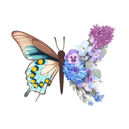 برچسب حرارتی طرح پروانه