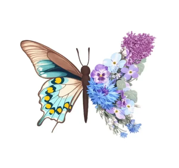 برچسب حرارتی طرح پروانه