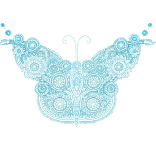 برچسب حرارتی طرح پروانه