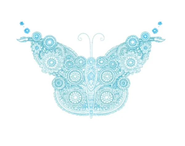 برچسب حرارتی طرح پروانه