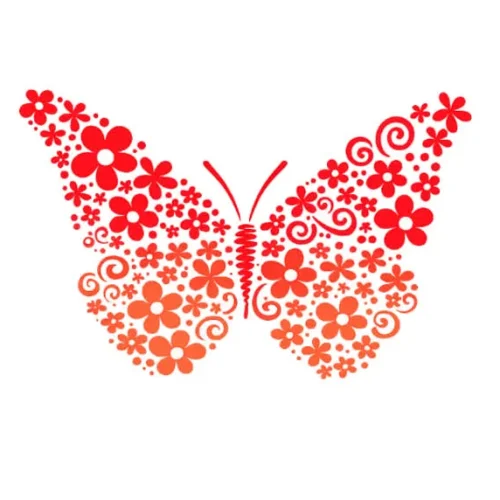 برچسب حرارتی طرح پروانه