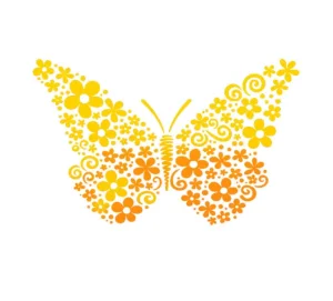 برچسب حرارتی طرح پروانه