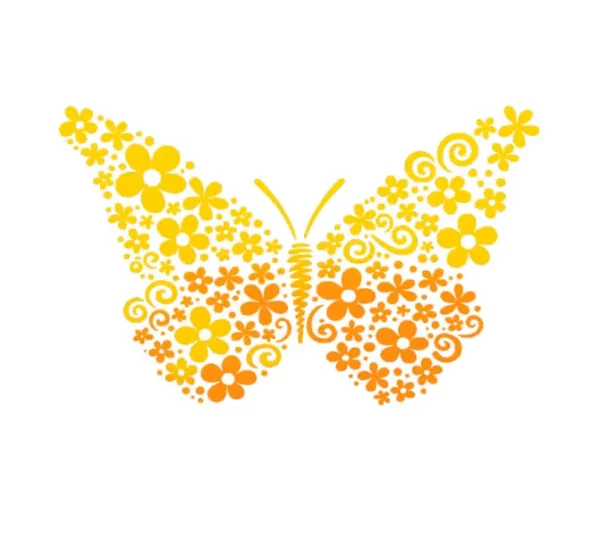 برچسب حرارتی طرح پروانه