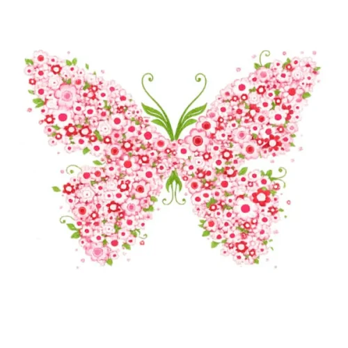 برچسب حرارتی طرح پروانه