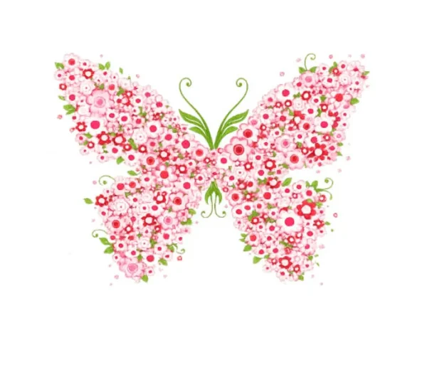 برچسب حرارتی طرح پروانه