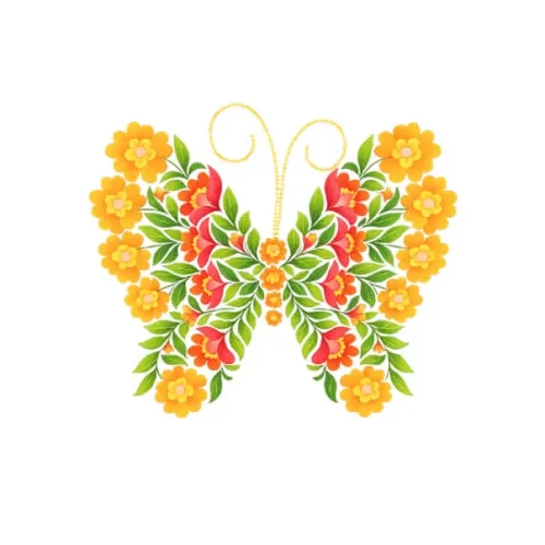 برچسب حرارتی طرح پروانه