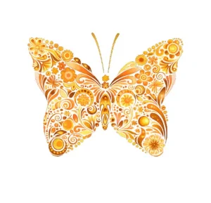 برچسب حرارتی طرح پروانه