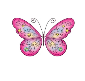 برچسب حرارتی طرح پروانه
