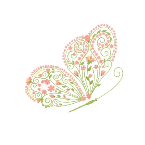 برچسب حرارتی طرح پروانه
