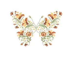 برچسب حرارتی طرح پروانه
