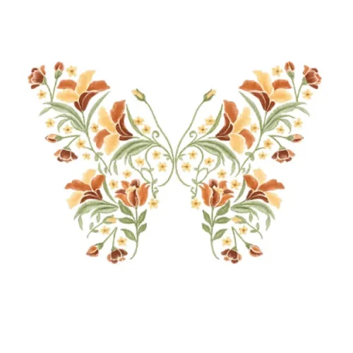 برچسب حرارتی طرح پروانه