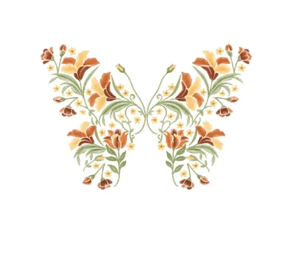 برچسب حرارتی طرح پروانه