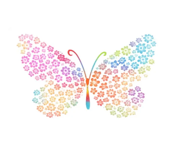 برچسب حرارتی طرح پروانه