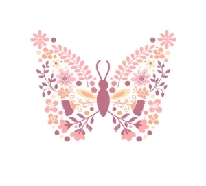 برچسب حرارتی طرح پروانه