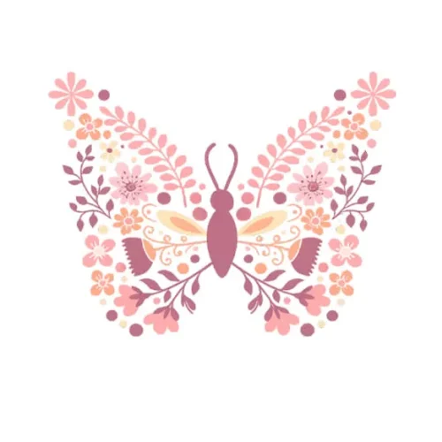 برچسب حرارتی طرح پروانه