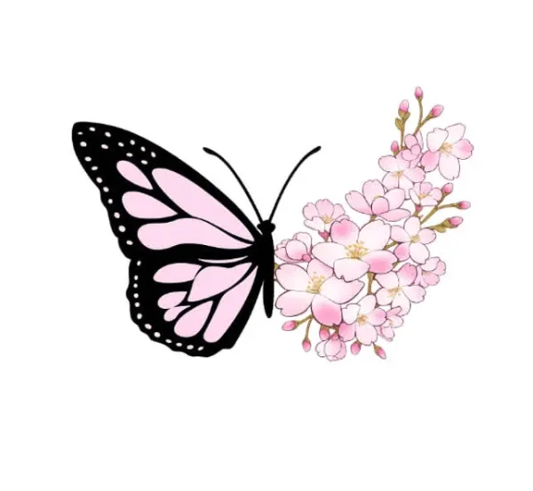 برچسب حرارتی طرح پروانه
